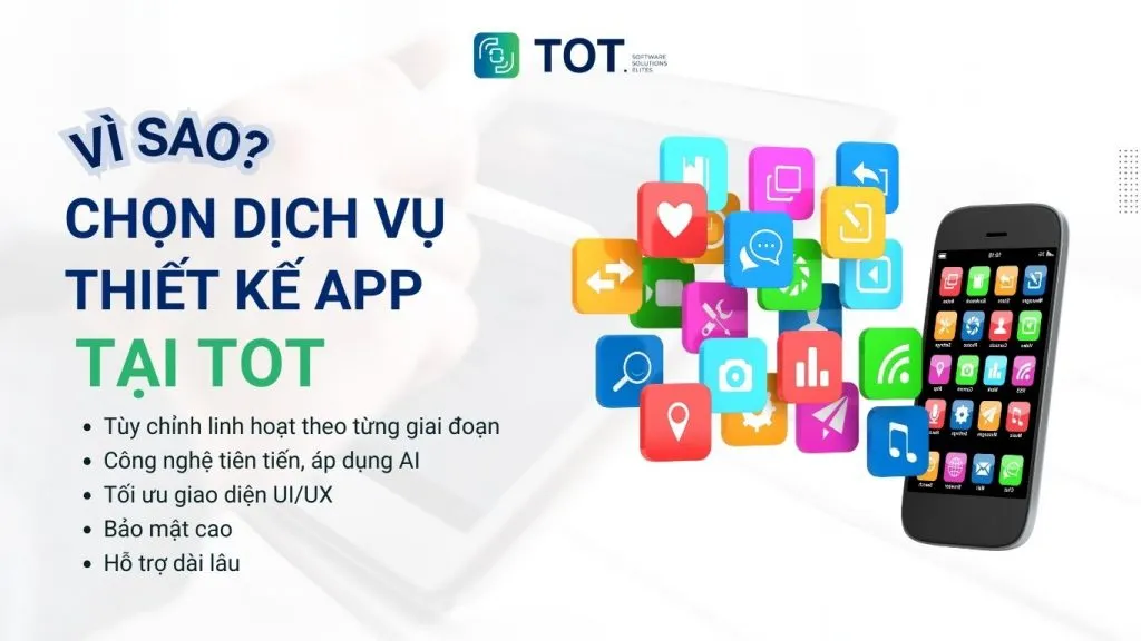 dịch vụ thiết kế app điện thoại theo yêu cầu tại TOT