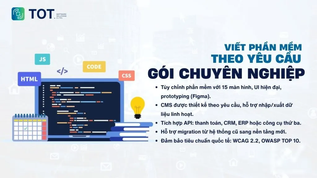 Gói viết phần mềm theo yêu cầu chuyên nghiệp