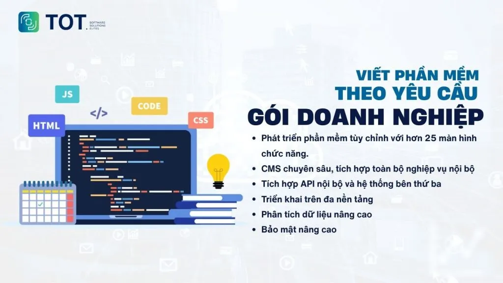 Gói viết phần mềm theo yêu cầu doanh nghiệp