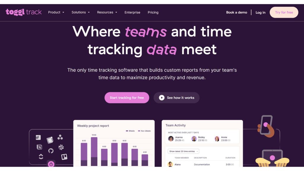 Toggl Track phần mềm quản lý thời gian