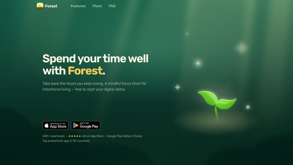 Forest quản lý thời gian học tập