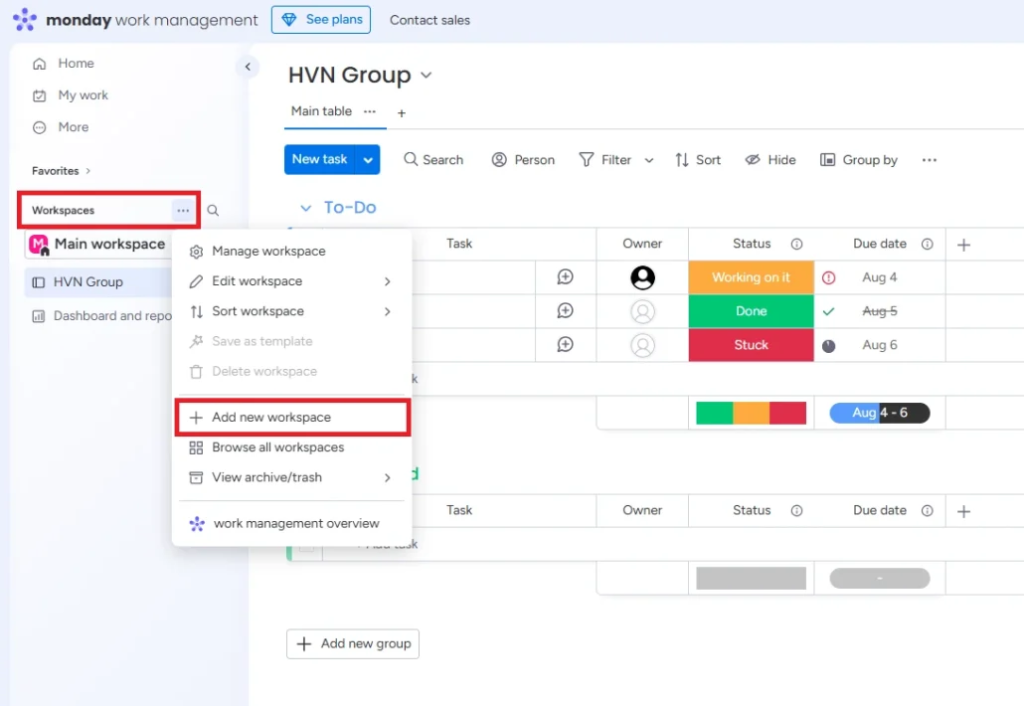 monday.com – trang web quản lý công việc với Board, Gantt, Dashboard và Automation.