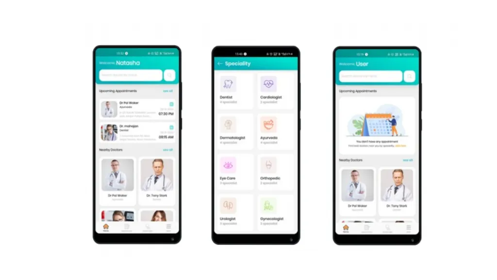 Thiết kế giao diện app khám bệnh