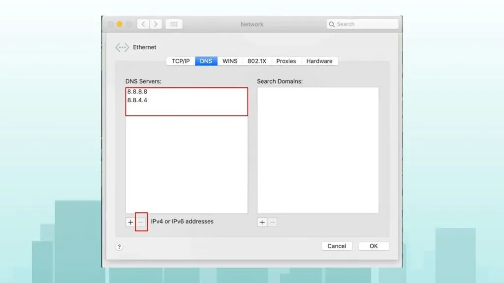 Đổi DNS 8.8.8.8 trên MacOS