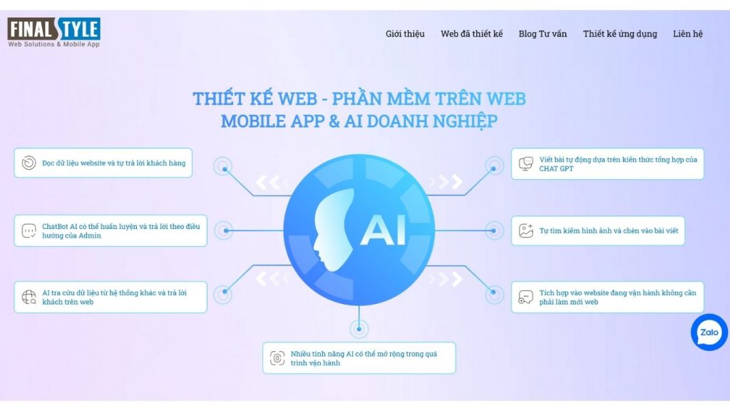 công ty thiết kể web FinalStyle
