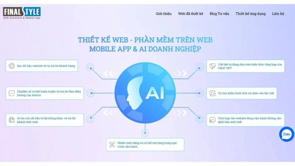 công ty thiết kể web FinalStyle
