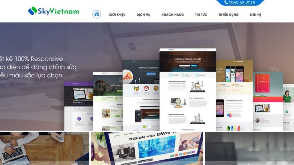công ty thiết kế web uy tín tại Hà Nội Sky Việt Nam
