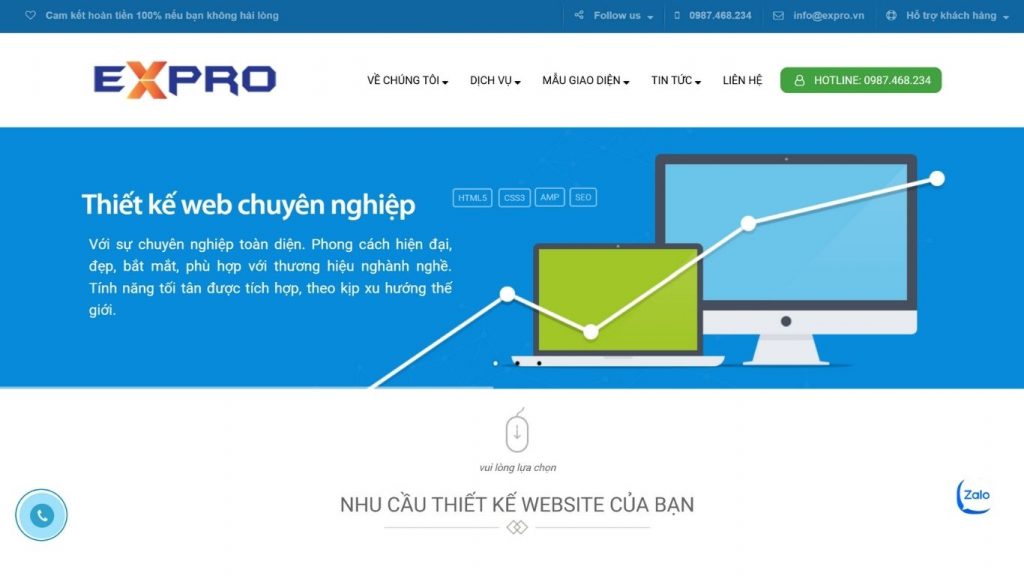 công ty thiết kế website Expro