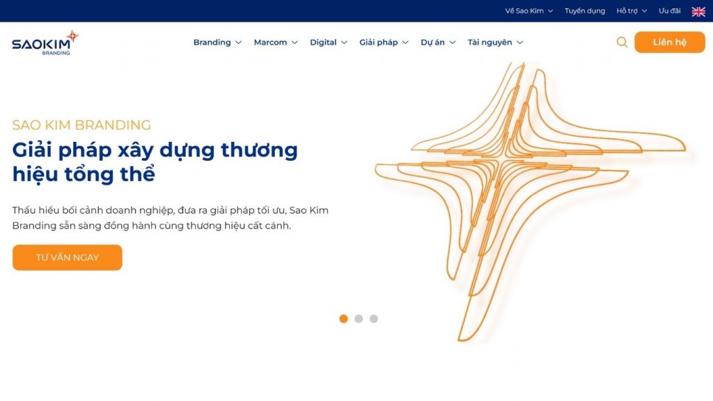 công ty thiết kế website ở hà nội sao kim