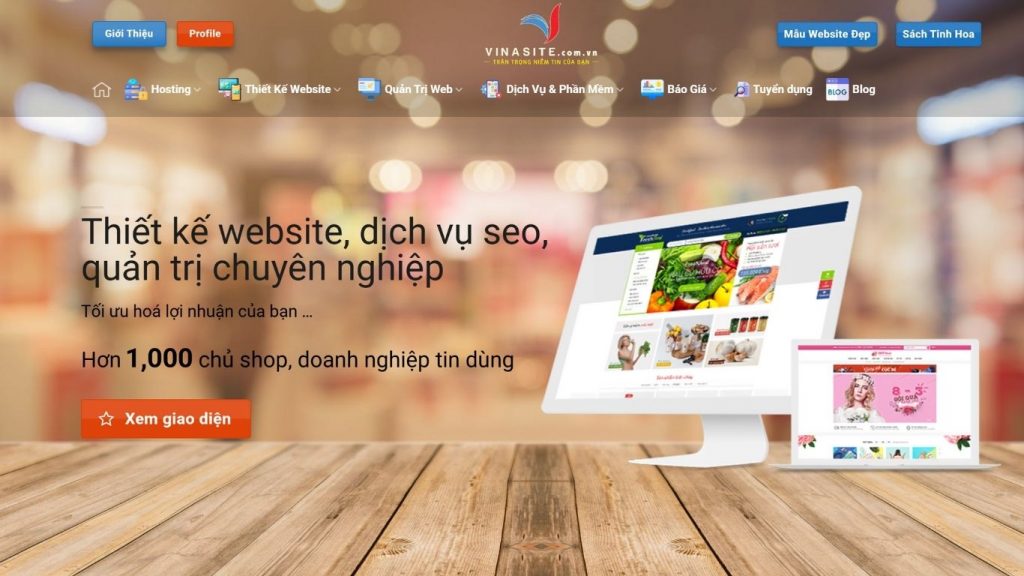 Công ty thiết kế website ở hà nội vinasite