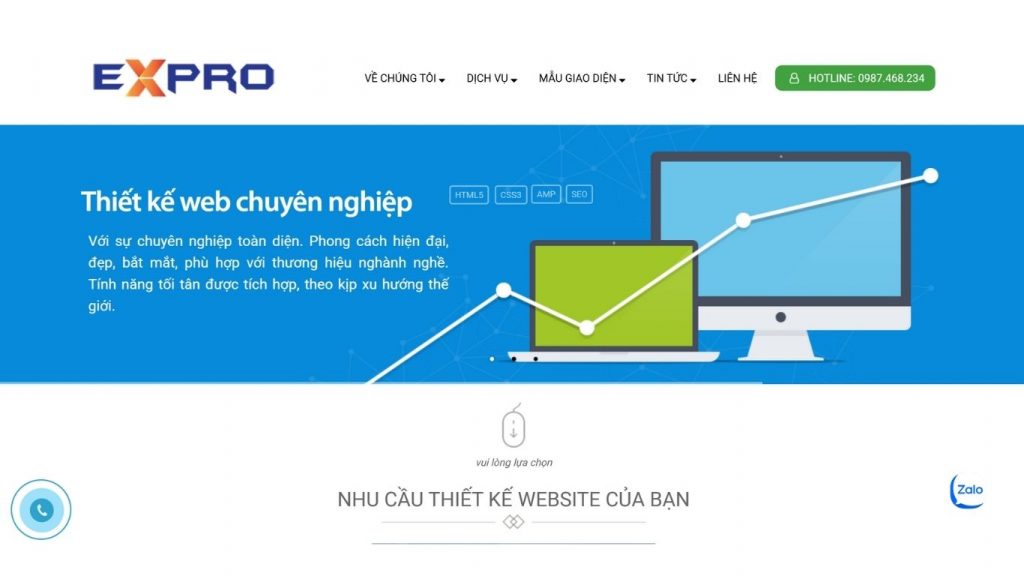 Công ty thiết kế website Expro Việt Nam