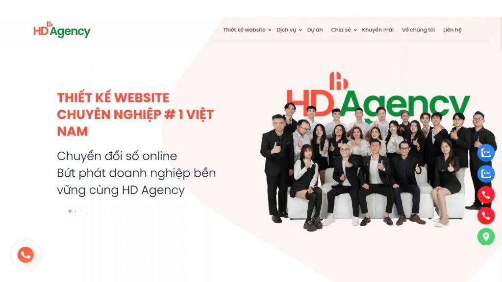 Công ty thiết kế website uy tín HDAgency