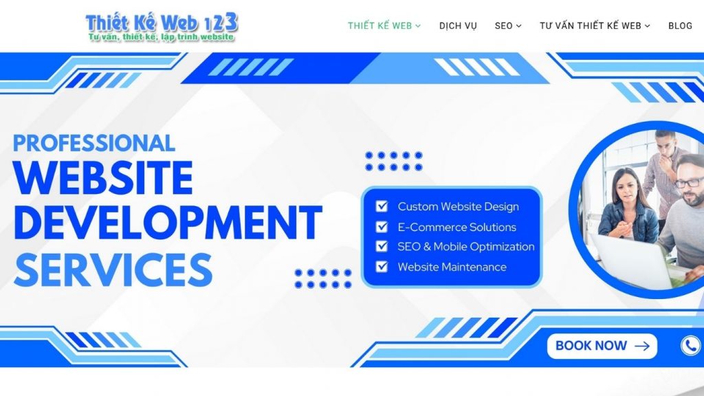 Web123 là công ty thiết kế web chuyên nghiệp tại TPHCM