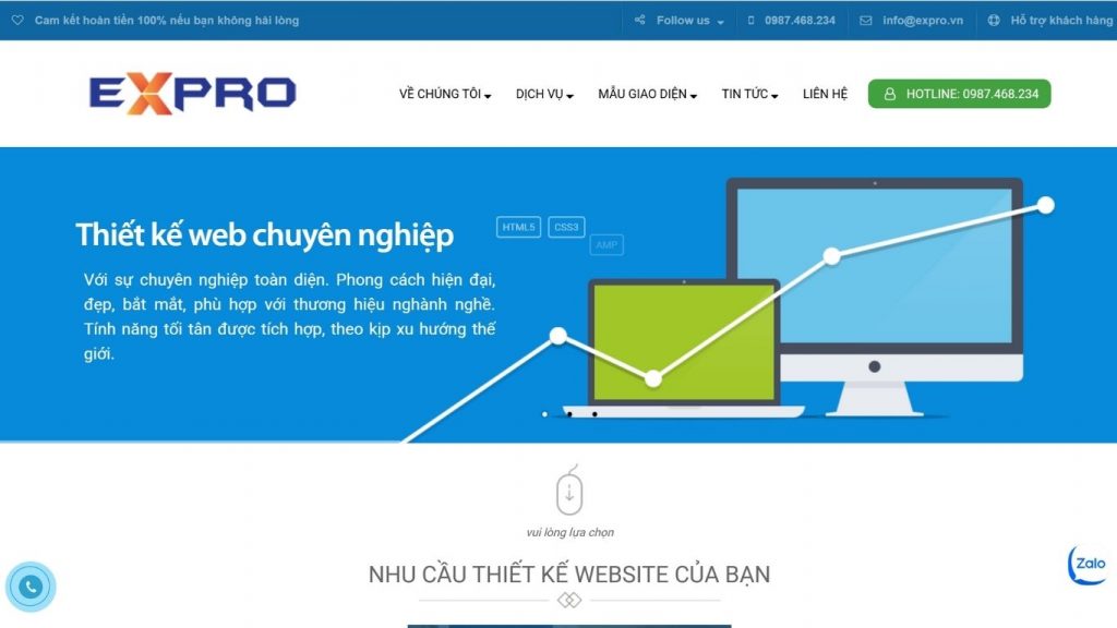 Công ty thiết kế website Expro Việt Nam