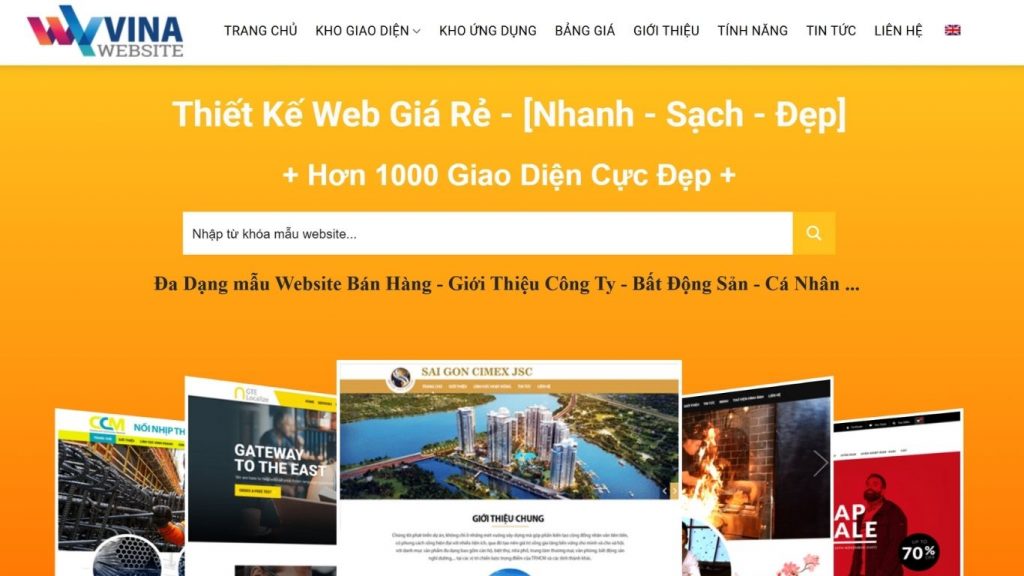 Công ty thiết kế website tại TPHCM Vina Website