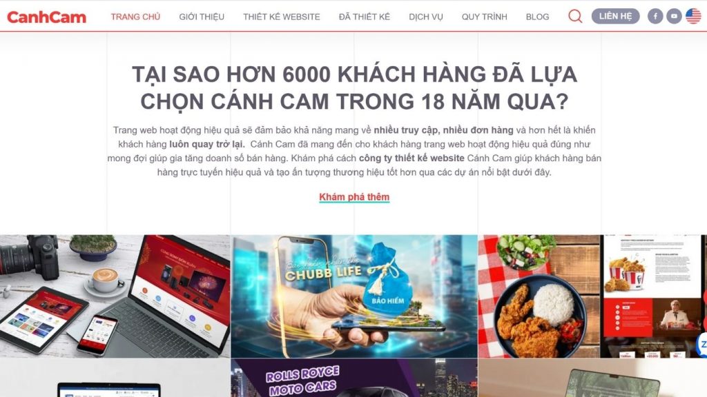 Công ty thiết kế website Cánh Cam tại TPHCM