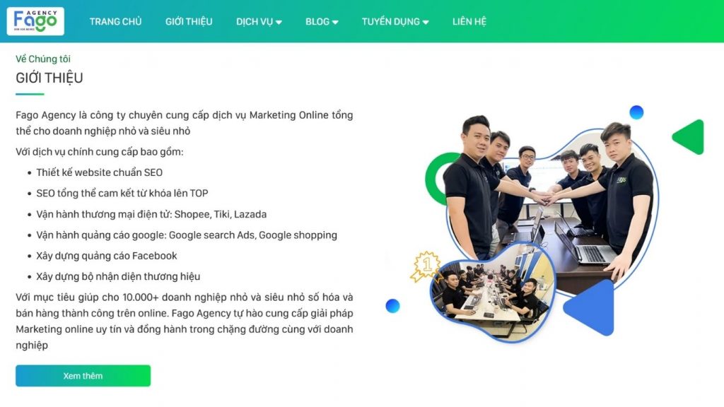 FAGO Agency là một trong các công ty website tại Việt Nam
