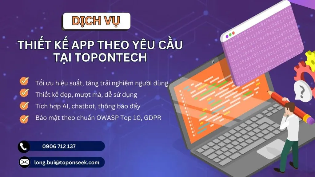 Dịch vụ thiết kế app theo yêu cầu của TOT