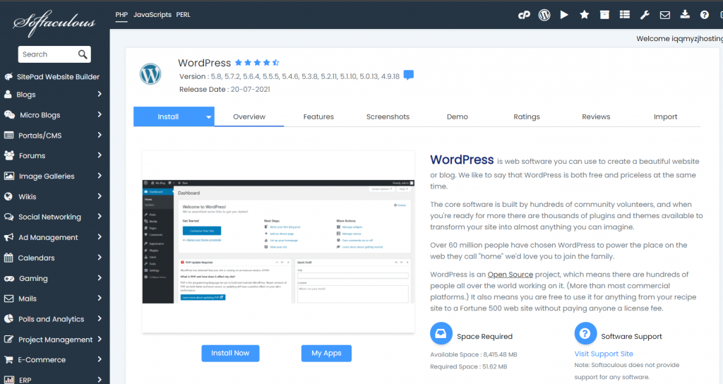 Cài đặt WordPress