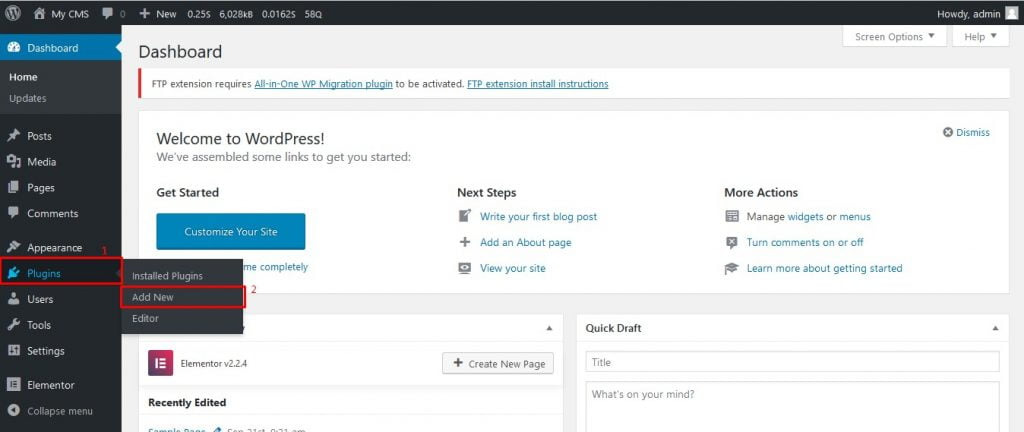 Cài đặt WooCommerce 1
