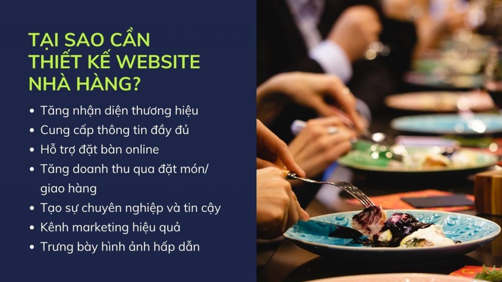 Tại sao cần thiết kế website nhà hàng