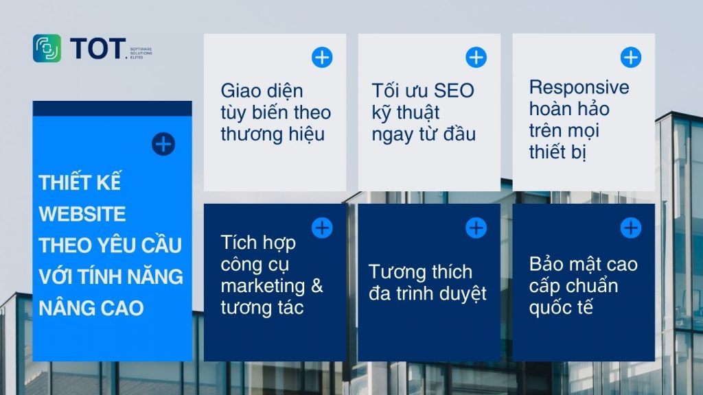 Các tính năng nâng cao của dịch vụ thiết kế theo yêu cầu