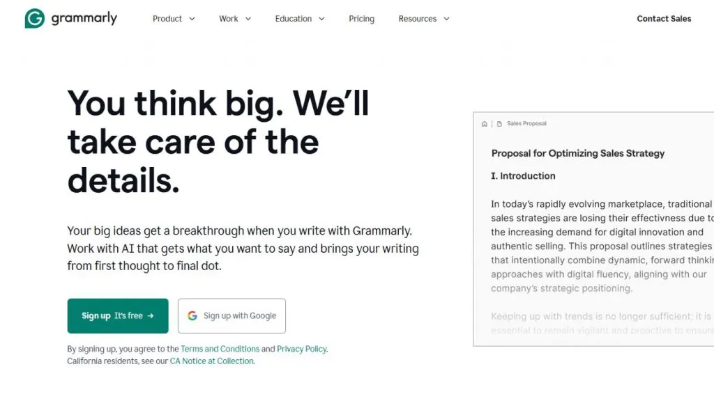 Grammarly giúp kiểm tra ngữ pháp và chính tả