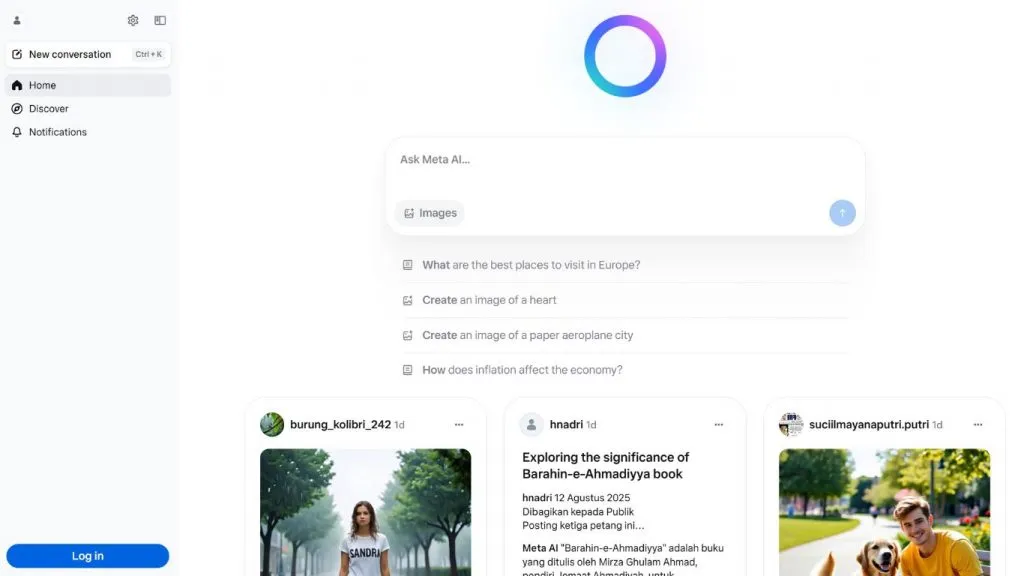 chatbot Meta AI