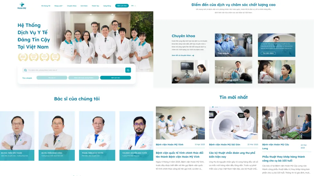 Dự án Website Hoàn Mỹ