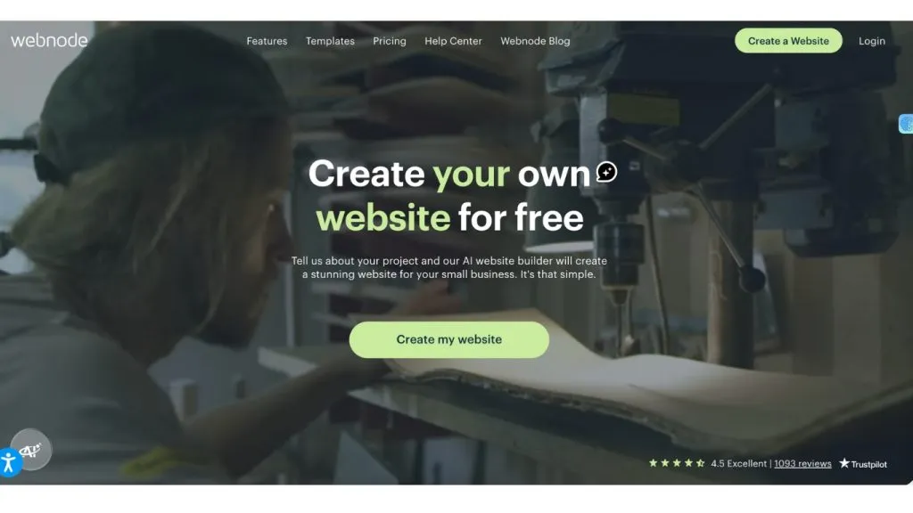 Webnode cho phép tạo website nhanh và hỗ trợ nhiều ngôn ngữ