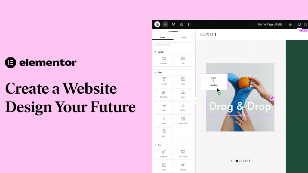 Nền tảng thiết kế website Elementor 