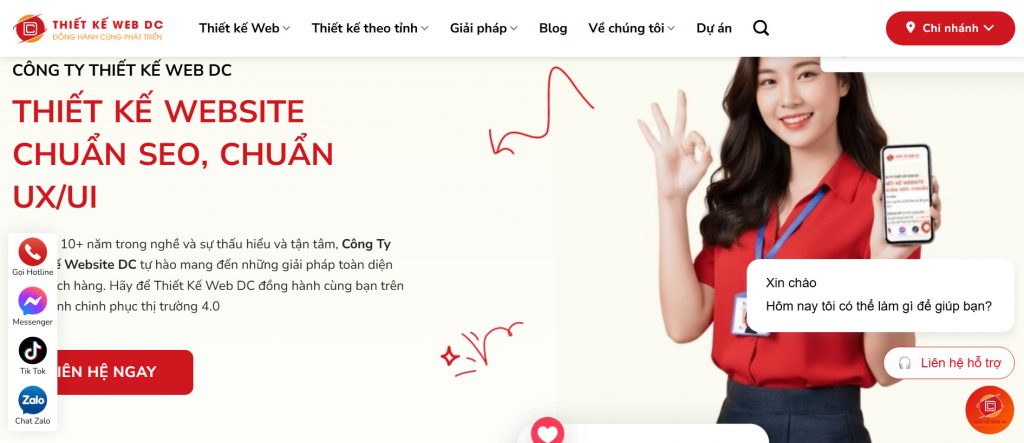 Công ty thiết kế website uy tín tại TPHCM DC