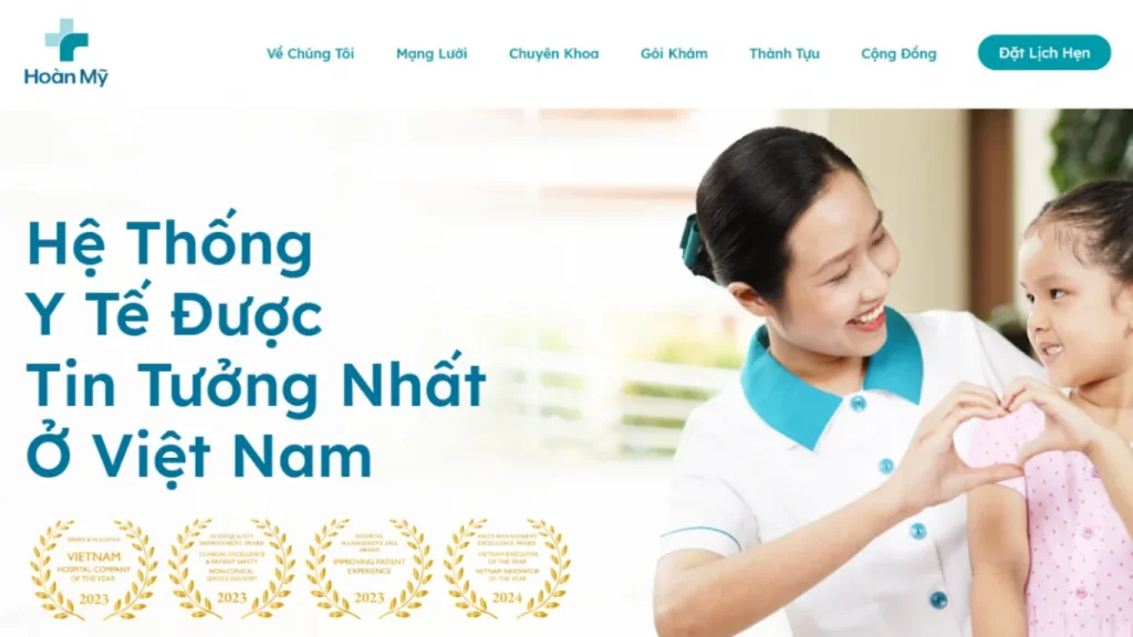 The Hoan My Hospital System website was developed by the TOT team