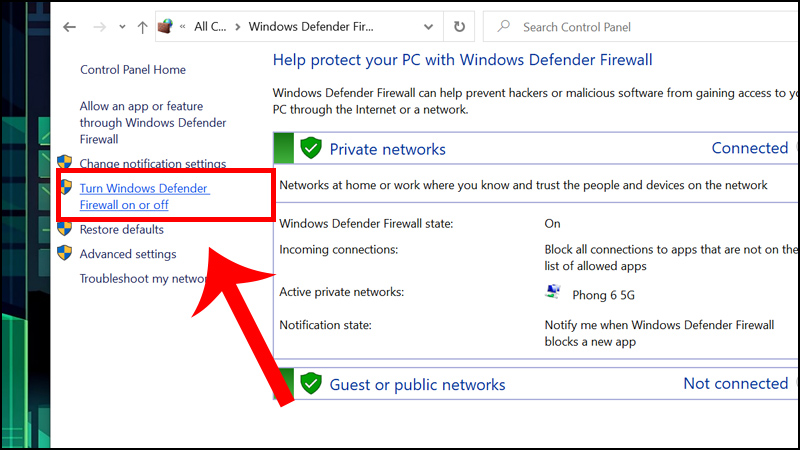 Tắt tạm tường lửa hoặc phần mềm diệt virus để sửa lỗi web