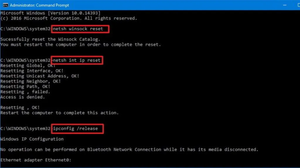 Làm mới địa chỉ IP bằng CMD để sửa lỗi web và khôi phục kết nối mạng