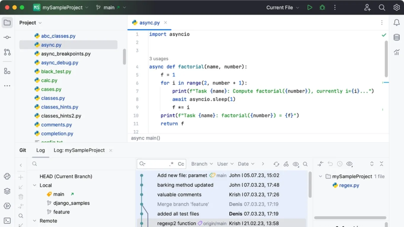 Trình soạn thảo mã PyCharm