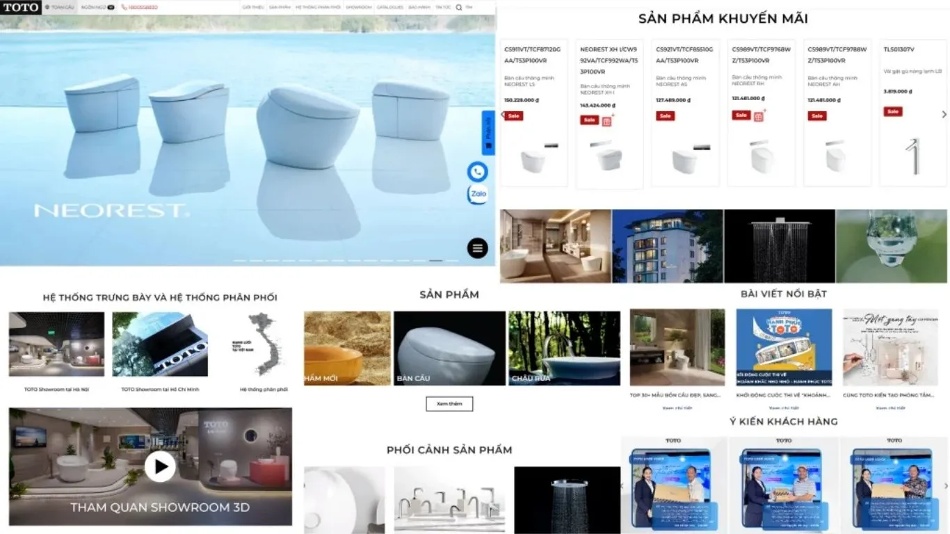 The TOT Vietnam website runs smoothly, ensuring optimal performance