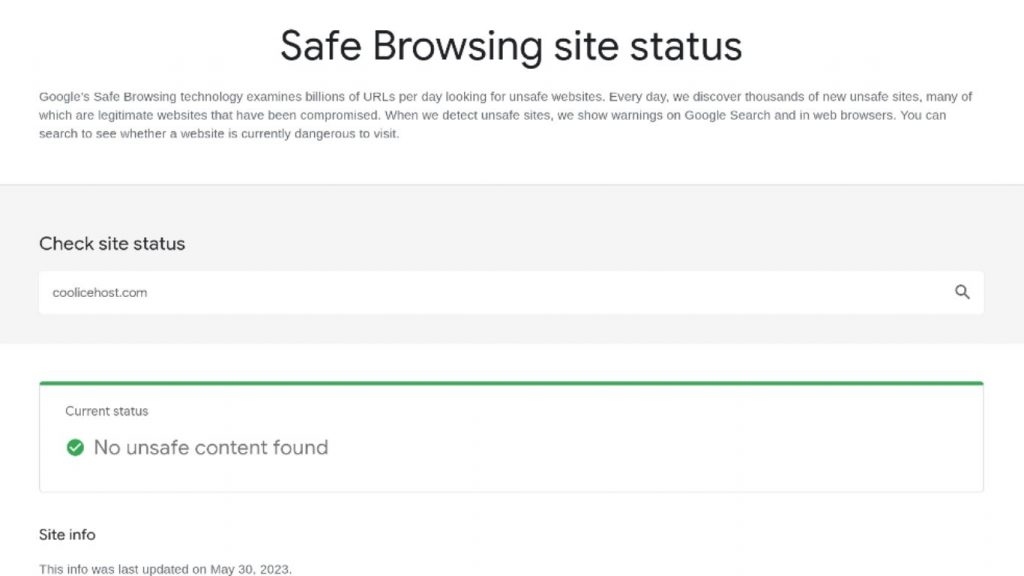 kiểm tra bảo mật website Google Safe Browsing Diagnostics