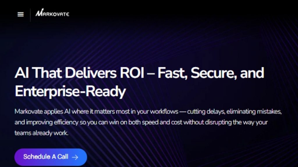 Markovate builds AI-powered healthcare solutions