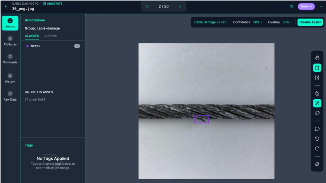 Phát hiện lỗi cáp trong bối cảnh sản xuất