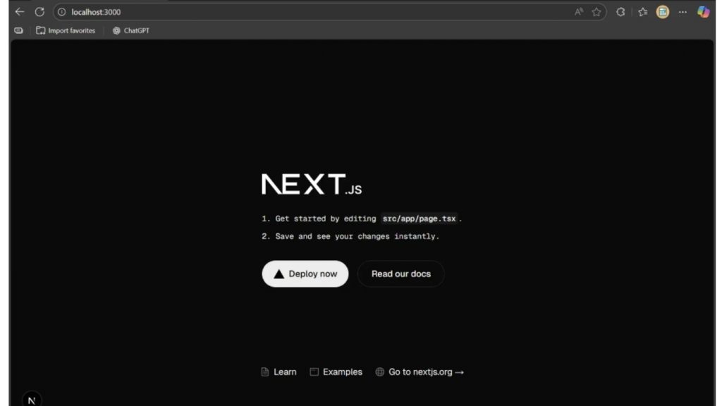 Giao diện web Next.js 