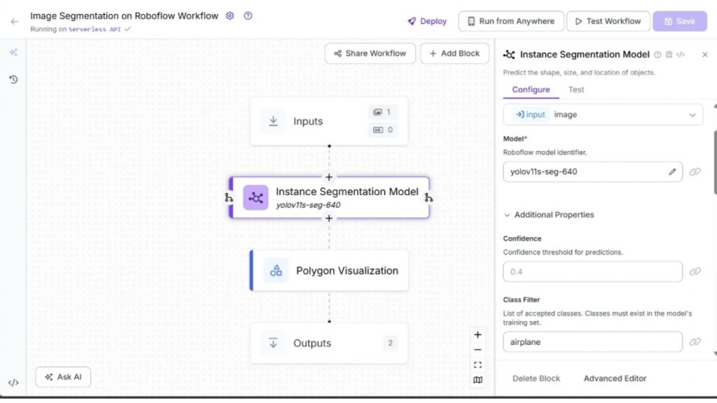 Workflow phân đoạn hình ảnh