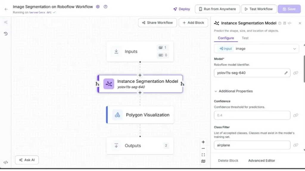 Workflow phân đoạn hình ảnh