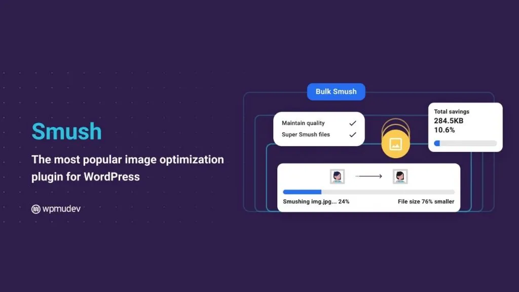 Smush là plugin tối ưu hình ảnh WordPress phổ biến