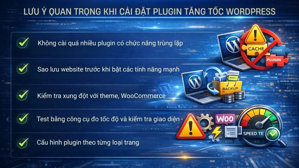 cài đặt plugin tăng tốc WordPress