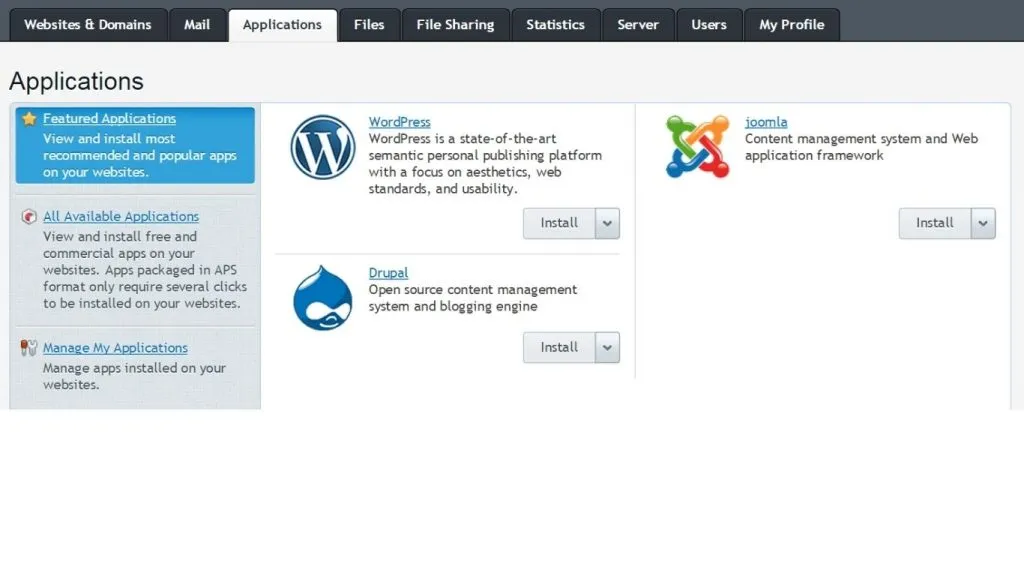Cách cài WordPress qua Auto Installer