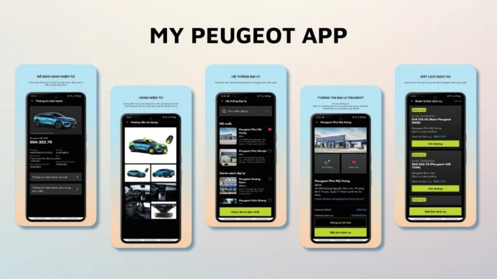 The My Peugeot App is developed by TOT
