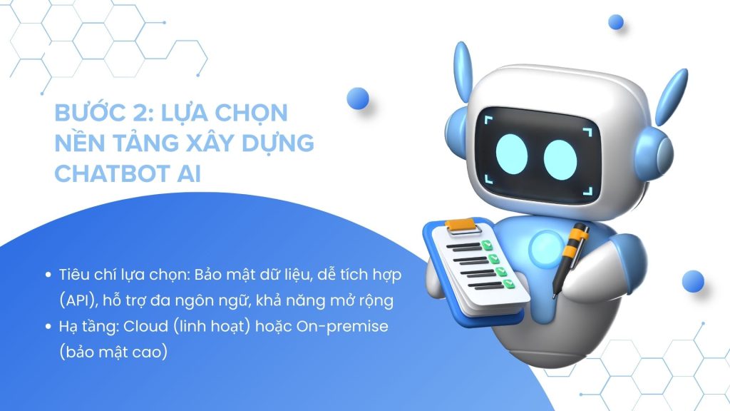 lựa chọn nền tảng AI, hạ tầng và tiêu chí bảo mật phù hợp