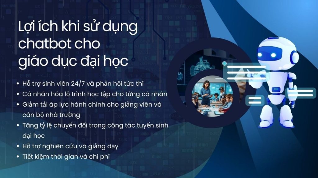 Lợi ích sử dụng chatbot cho giáo dục đại học
