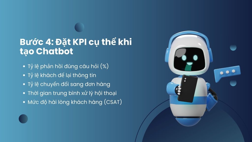thiết lập KPI để đánh giá hiệu quả chatbot AI bán hàng.